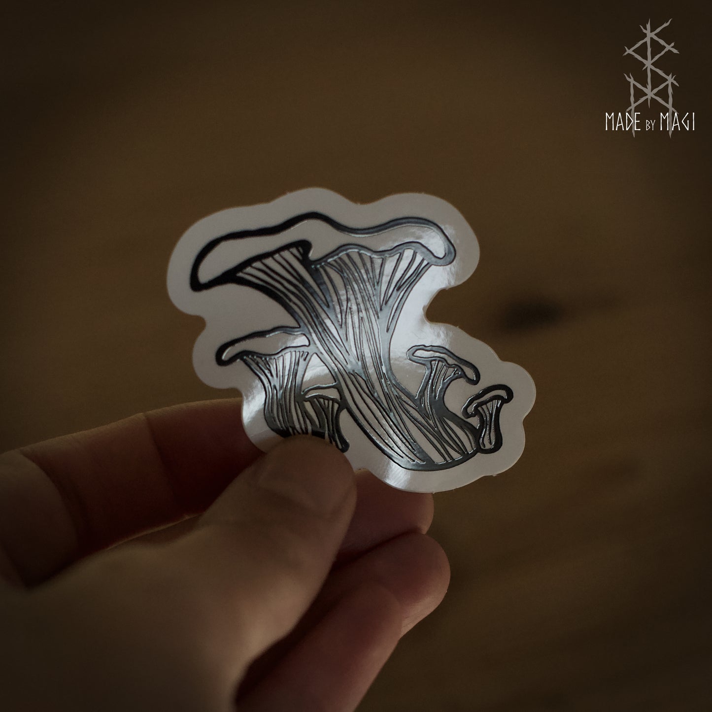 Chanterelle Clear Stickers