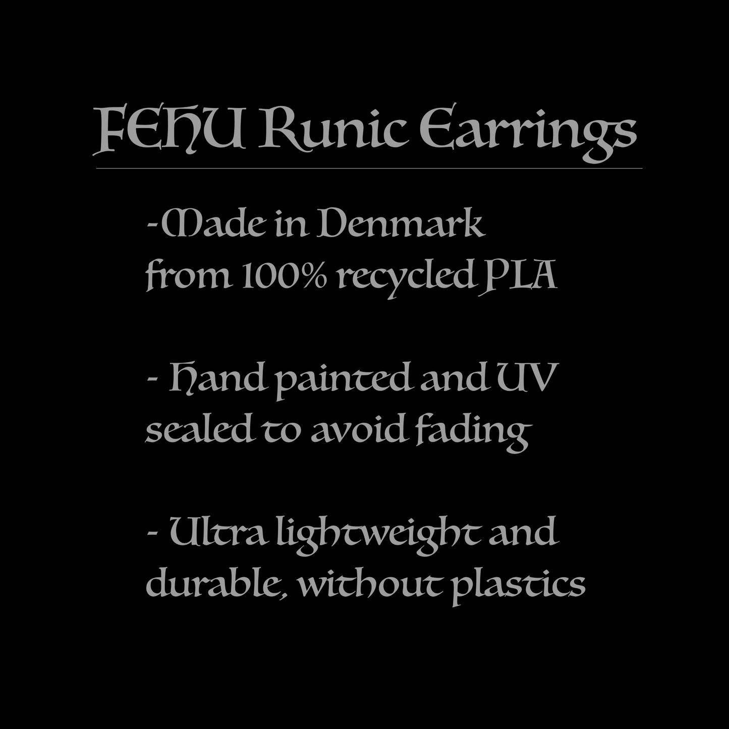FEHU Runic Earrings