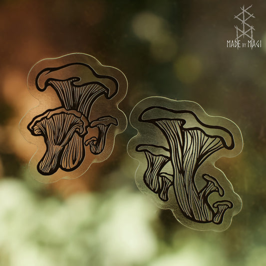 Chanterelle Clear Stickers