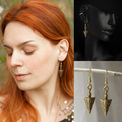 SKADI Bronze & Gold plated Earrings